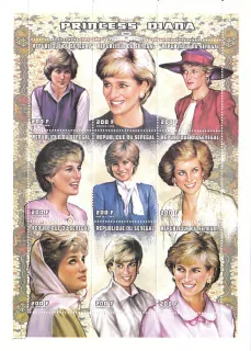 Senegal známky, Princezna Diana